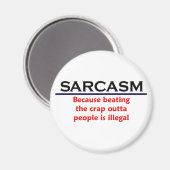 KRW Sarcasm Funny Joke Magneet (Voorkant / Achterkant)