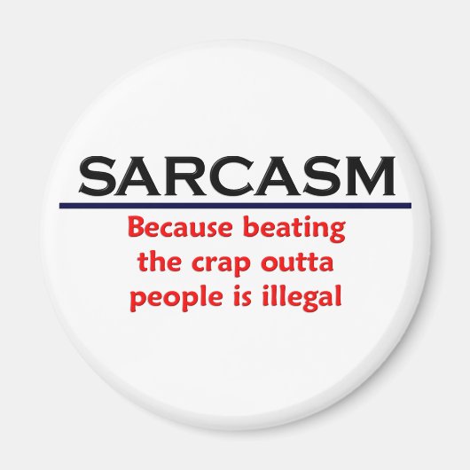 KRW Sarcasm Funny Joke Magneet (Voorkant)