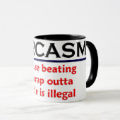 KRW Sarcasm Funny Joke Mok (Voorkant rechts)