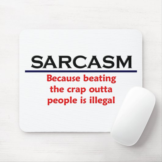 KRW Sarcasm Funny Joke Muismat (Met muis)