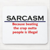 KRW Sarcasm Funny Joke Muismat (Voorkant)