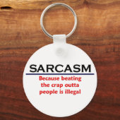 KRW Sarcasm Funny Joke Sleutelhanger (Voorkant)