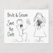 KRW Save the Date Custom Wedding Kaart (Voorkant)