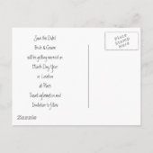 KRW Save the Date Destination Wedding Kaart (Achterkant)