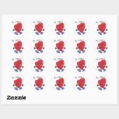 KRW Schattige Be Mine Hart Valentijn Ronde Sticker (Vel)