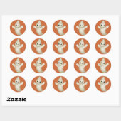 KRW Schattigee Halloween Ghost Ronde Sticker (Vel)