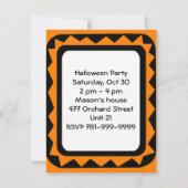 KRW Skeleton Celebration Halloween Party Invite Kaart (Achterkant)
