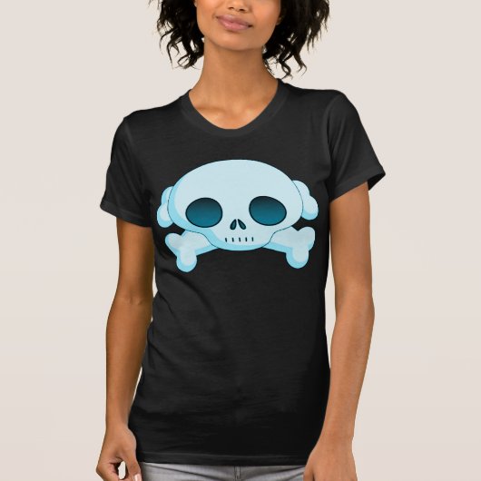 KRW Skull en Crossbones Blue T-shirt (Voorkant)