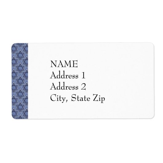 KRW Star of David Custom Verzendlabel (Voorkant)