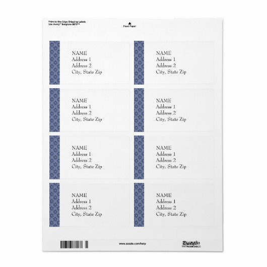 KRW Star of David Custom Verzendlabel (Full Sheet)