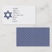 KRW Star van David Custom Visitekaartje (Voorkant / Achterkant)
