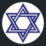 KRW ster van David Seal Ronde Sticker<br><div class="desc">KRW Star of David Seal - Stickers</div>