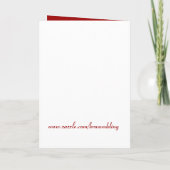 KRW stileerde de Rode Uitnodiging van het Huwelijk (Achterkant)