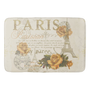 KRW  Style Paris Roos Eiffeltoren Bath Mat
