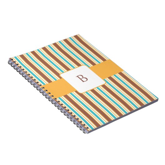 KRW Summer Breeze aangepaste monogram notebook Notitieboek (Rechterzijde)