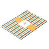 KRW Summer Breeze aangepaste monogram notebook Notitieboek (Linkerzijde)