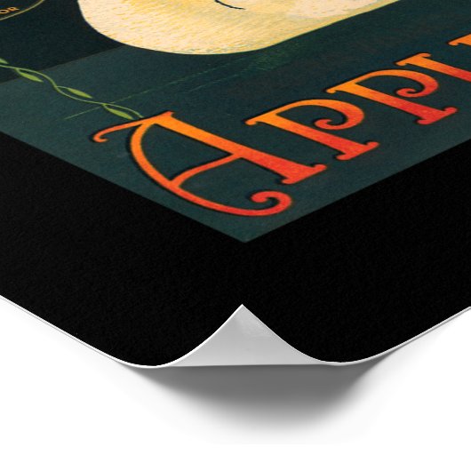 KRW Swan Apple Fruit Crate Label Poster (Hoek)