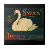 KRW  Swan Apples Fruit Crate Label Tegeltje (Voorkant)