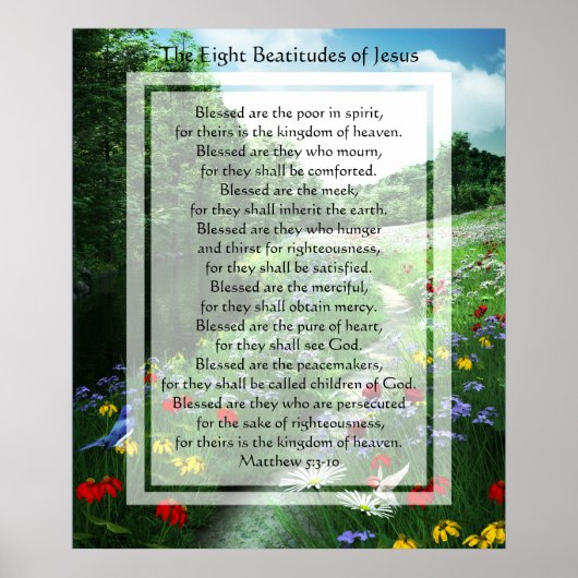 KRW The Acht Beatitudes of Jesus Print (Voorkant)