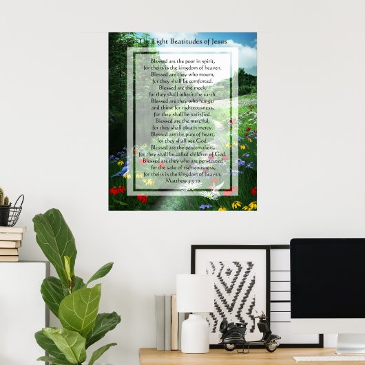 KRW The Acht Beatitudes of Jesus Print (Thuiskantoor)