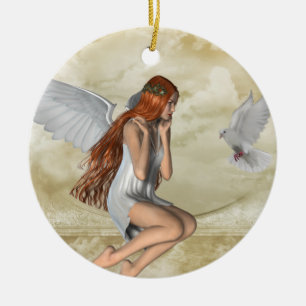 KRW The Angel en de Dove Inspirerend Ornament