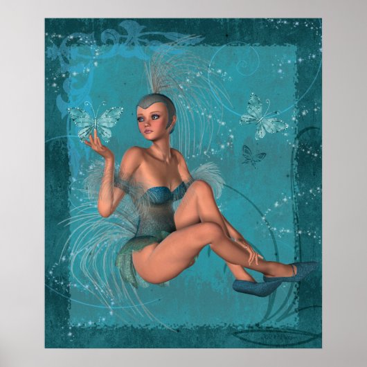 KRW The Blue Sprite and the Butterflies Poster (Voorkant)