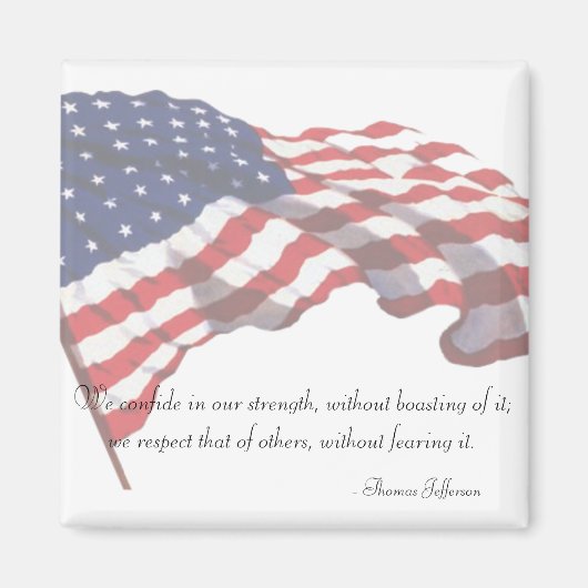 KRW Thomas Jefferson Quote Magnet (Voorkant)