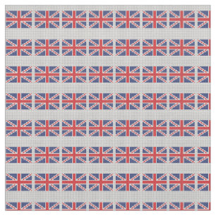 KRW Union Jack British Flag Print Fabric Stof