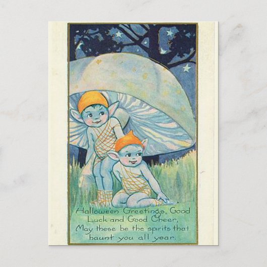KRW Vintage Halloween Briefkaart (Voorkant)