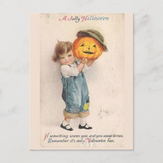 KRW Vintage Halloween Briefkaart (Voorkant)