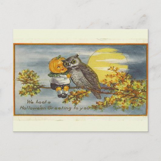 KRW Vintage Halloween Briefkaart (Voorkant)