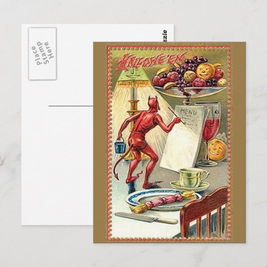 KRW Vintage Halloween Briefkaart (Voorkant / Achterkant)