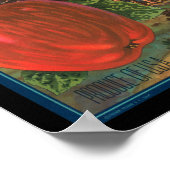 KRW Vintage Mountain Apples Fruit Crate Label Poster (Hoek)