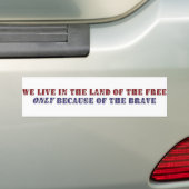 KRW Vrije land Bumpersticker (Op auto)