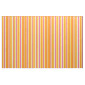 KRW warmroze en Oranje strips Stof (Fat Quarter)