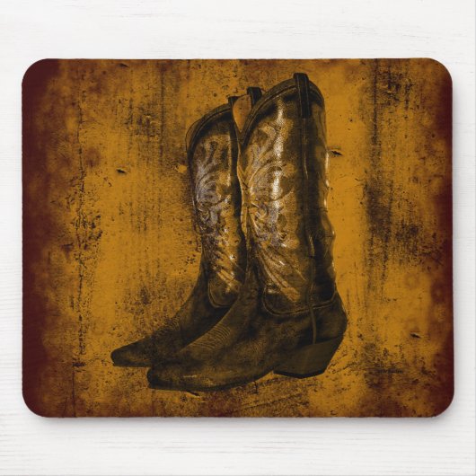 KRW Westerne Draag Cowboy Boots Muismat (Voorkant)