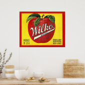 KRW Wilko Apple Crate Label Poster (Keuken)