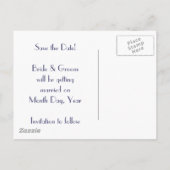 KRW Winter Custom Save the Date Kaart (Achterkant)