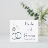 KRW Winter Custom Save the Date Kaart (Staand voorkant)