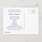 KRW Winter Snowmen Custom Shower Uitnodiging Briefkaart (Achterkant)