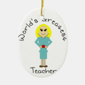 KRW World's Greatest Teacher Ornament (Voorkant)