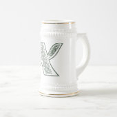 KRW - X - Celtic Monogrammed Stein Bierpul (Voorkant rechts)
