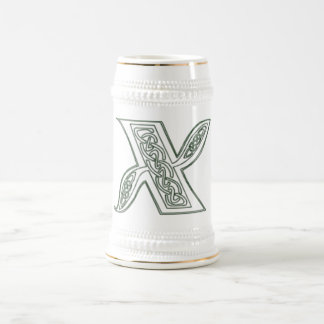 KRW - X - Celtic Monogrammed Stein Bierpul
