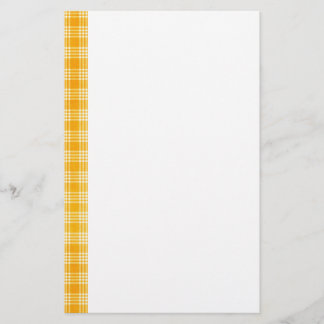 KRW Yellow Check Stationery Briefpapier