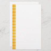 KRW Yellow Check Stationery Briefpapier (Voorkant / Achterkant)