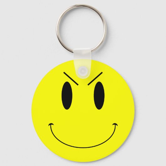KRW Yellow Evil Face Sleutelhanger (Voorkant)