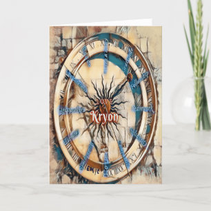 Kryon Times Folded Holiday Card Feestdagen Kaart