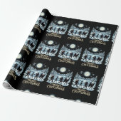 Kryptide Kerstmis Bigfoot Alien Mothman Inpakpapie Cadeaupapier (Uitgerold)