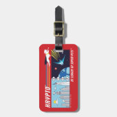 Krypto Buitenruimte naar Metropolis Bagagelabel (Voorkant verticaal)