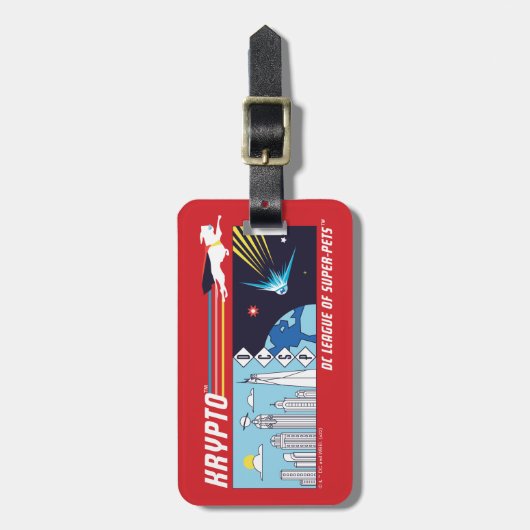 Krypto Buitenruimte naar Metropolis Bagagelabel (Voorkant verticaal)